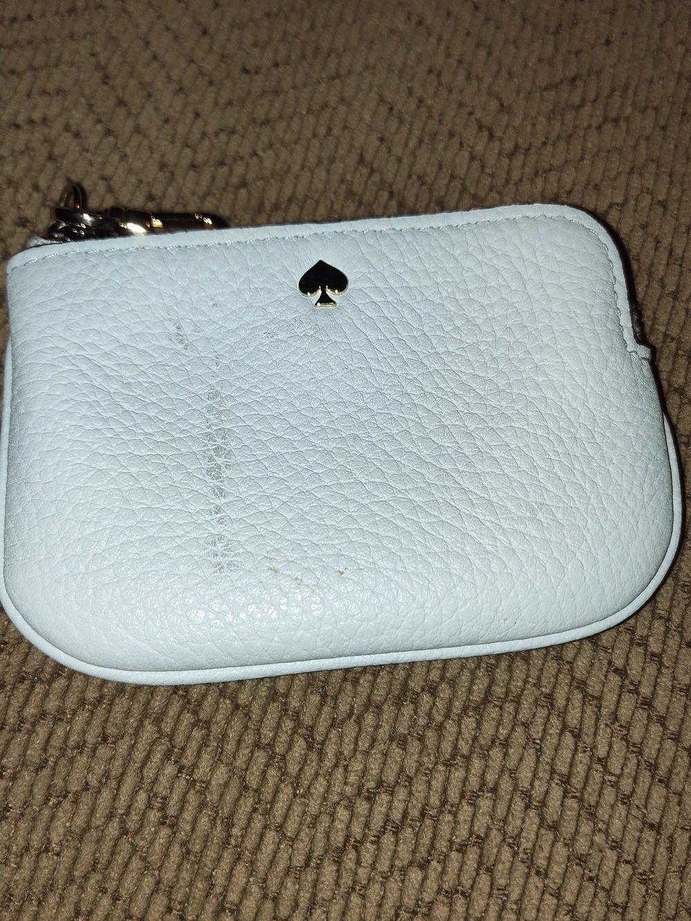 Kate Spade Light Blue Leather Zip Coin Purse